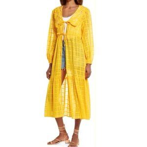 NFC Mariella Collared Buster in Marigold Dress Sz M/L